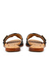 Sandalia Plana Negra Mule Hebilla 884